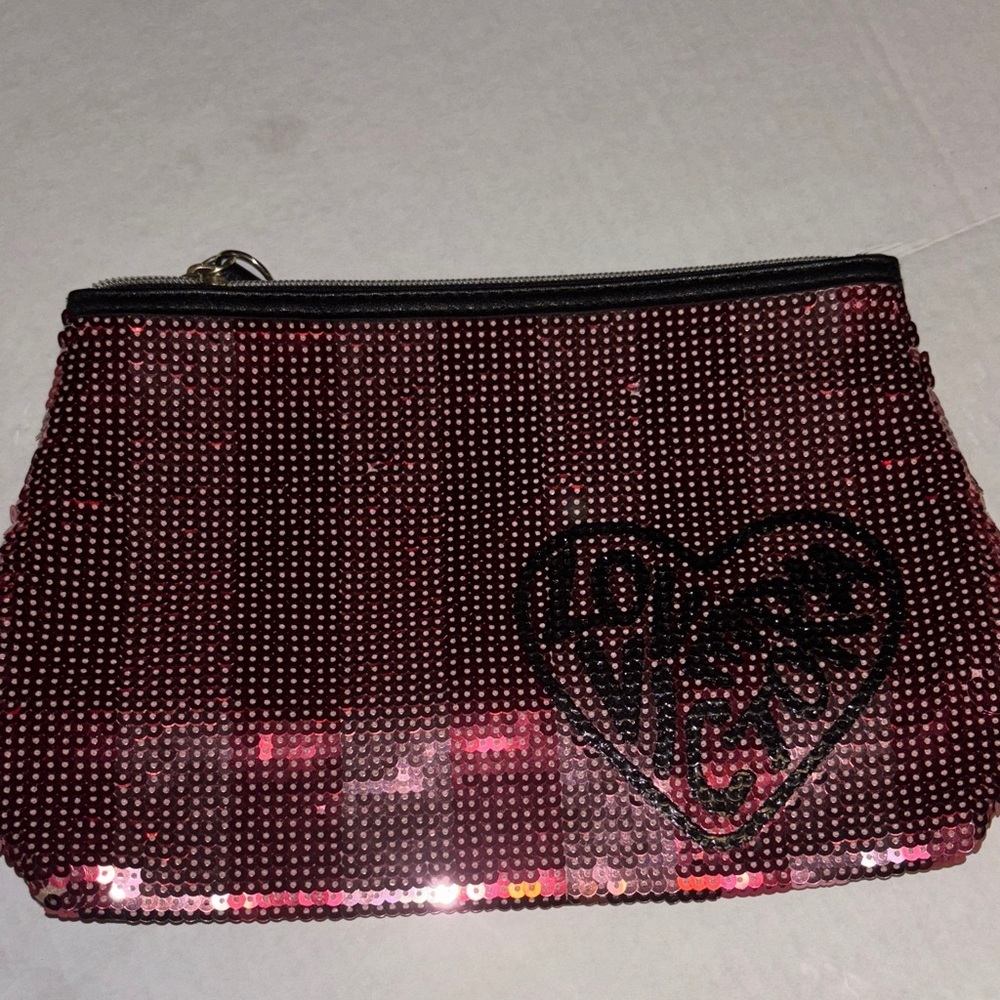 Victoria's Secret Pink Sequin Clutch Bag